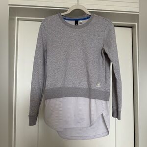 Adidas Gray Long Sleeve Sweatshirt